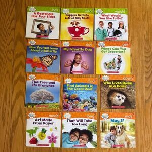 12 Scholastic Nonfiction Sight Word Reader Books